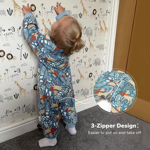 SIMYJOY Toddler Sleep Sack with Feet 2.5 TOG Quilted Toddler Sleeping Bag with Legs Winter Toddler Wearable Blanket 6M-2T in Saudi Arabia