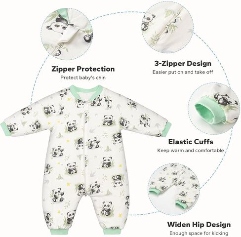 SIMYJOY Toddler Sleep Sack with Feet 2.5 TOG Quilted Toddler Sleeping Bag with Legs Winter Toddler Wearable Blanket 6M-2T in Saudi Arabia