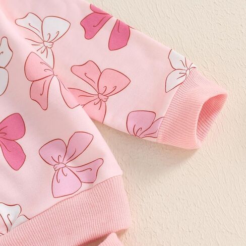 Cute Baby Girl Clothes Long Sleeve Print Sweatshirt Top and Pants Set Toddler Girl Fall Outfits in Saudi Arabia