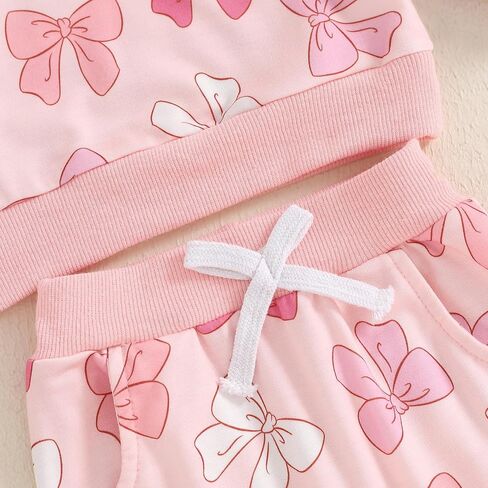 Cute Baby Girl Clothes Long Sleeve Print Sweatshirt Top and Pants Set Toddler Girl Fall Outfits in Saudi Arabia