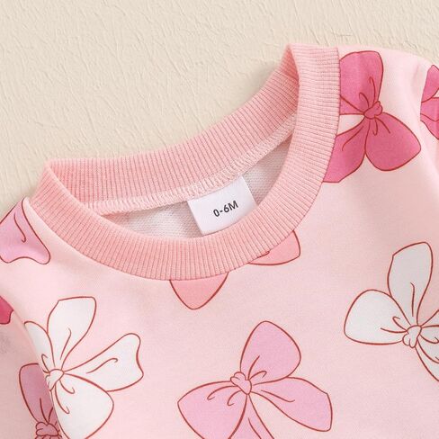 Cute Baby Girl Clothes Long Sleeve Print Sweatshirt Top and Pants Set Toddler Girl Fall Outfits in Saudi Arabia