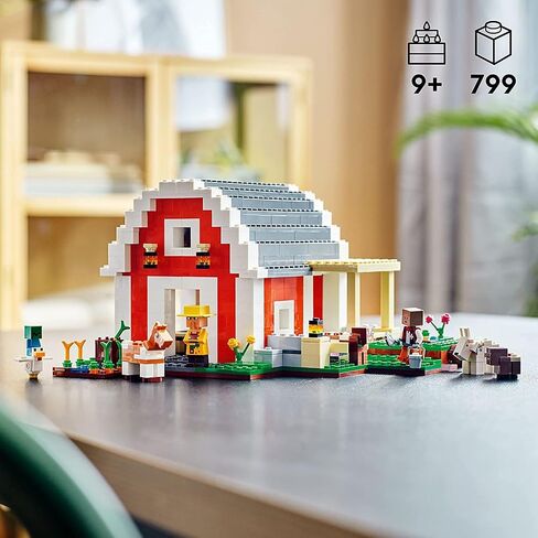 LEGO Minecraft The Red Barn 21187 Building Toy Set for Kids, Girls, and Boys Ages 9+ (799 Pieces) in Kuwait