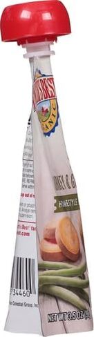 أفضل أغذية الأطفال العضوية من إيرثز بيست، المرحلة 3، تركيا، الكينوا، التفاح، البطاطا الحلوة، 3.5 أوقية. كيس in Kuwait