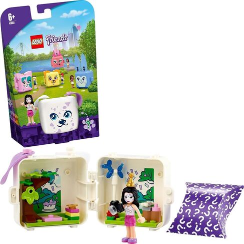 LEGO Friends Emma’s Dalmatian Cube 41663 Building Kit; Puppy Toy Creative Gift for Kids Comes with an Emma Mini-Doll Toy, New 2021 (41 Pieces) in Saudi Arabia