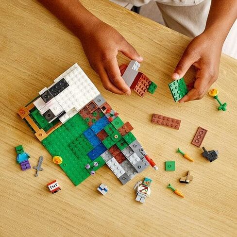 LEGO Minecraft The Rabbit Ranch 21181 Building Kit; Toy Bunny House Playset; Gift for Kids and Players Aged 8+ (340 Pieces) in Saudi Arabia