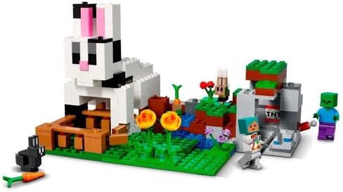 LEGO Minecraft The Rabbit Ranch 21181 Building Kit; Toy Bunny House Playset; Gift for Kids and Players Aged 8+ (340 Pieces) in Saudi Arabia