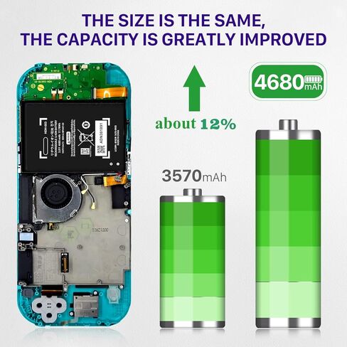 بطارية EDIPEKA HDH-003، 4680 مللي أمبير في الساعة 2024 استبدال بطارية دورة 0 جديدة لجهاز Nintendo Switch Lite، Lite HDH-003 HDH-001 Lite مع مجموعة أدوات بديلة احترافية in Kuwait