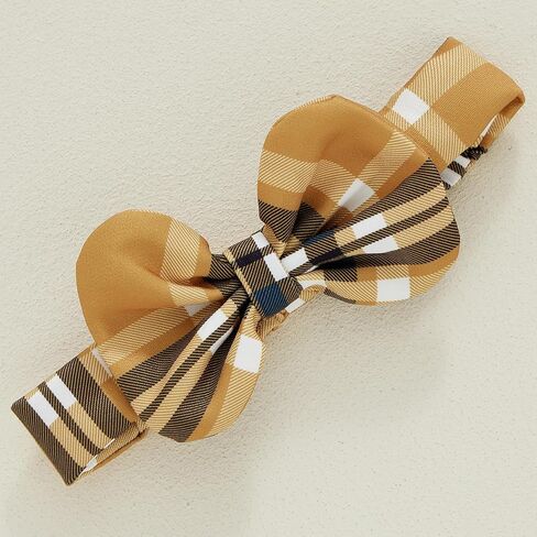 CIYCUIT فستان منقوش بأكمام طويلة للفتيات الصغيرات لعيد الشكر مع تصميم تركي وعصابة رأس متطابقة in Kuwait