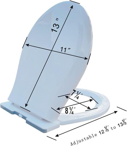 Renovators Supply Potty Training Toilet Seat - Round Plastic Toddler Toilet Seat - Durable Kids Toilet Seat for Children's Bathroom - Easy Clean Toilet Seat for Children - 12.25 x 10.25 In., White in Saudi Arabia