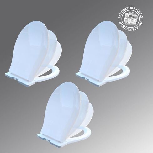 Renovators Supply Potty Training Toilet Seat - Round Plastic Toddler Toilet Seat - Durable Kids Toilet Seat for Children's Bathroom - Easy Clean Toilet Seat for Children - 12.25 x 10.25 In., White in Saudi Arabia