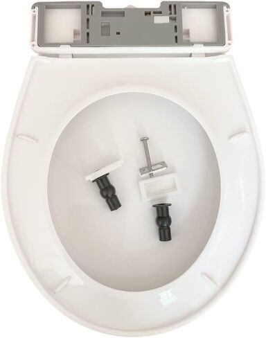 Renovators Supply Potty Training Toilet Seat - Round Plastic Toddler Toilet Seat - Durable Kids Toilet Seat for Children's Bathroom - Easy Clean Toilet Seat for Children - 12.25 x 10.25 In., White in Saudi Arabia