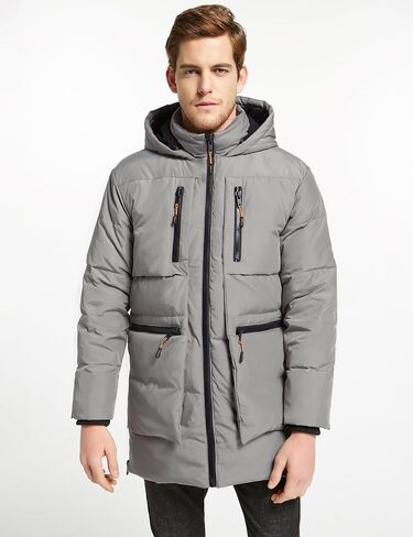 Orolay Men's Thickened Down Jacket Hooded Winter Coats with 6 Pockets in Saudi Arabia