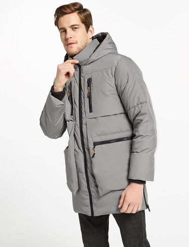 Orolay Men's Thickened Down Jacket Hooded Winter Coats with 6 Pockets in Saudi Arabia