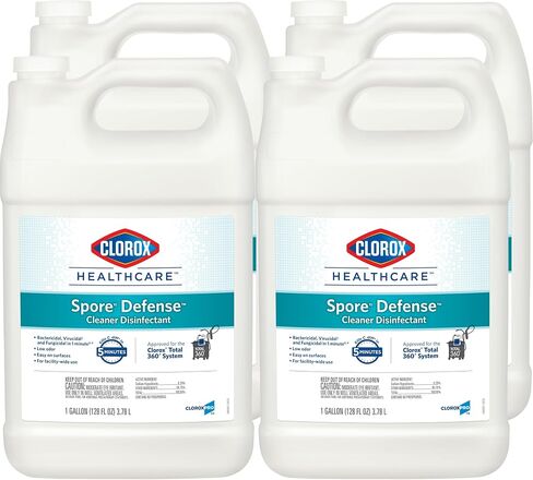 Clorox Healthcare Spore Defense Cleaner Disinfectant, Closed System Refill Bottle, 128 Fl Oz (Package May Vary) (32122) in Saudi Arabia