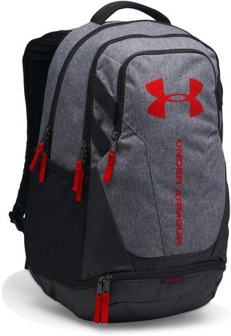 حقيبة ظهر Under Armour Hustle 3.0، جرافيت متوسط ​​الحرارة (042)/أسود، مقاس واحد يناسب الجميع in Kuwait