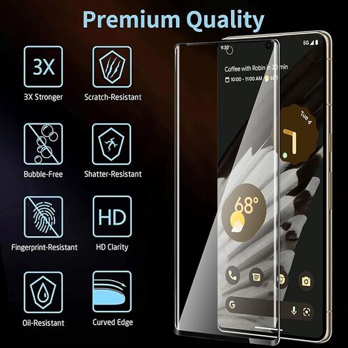 واقي شاشة Galaxy S9 Plus، 3 قطع واقي شاشة من الزجاج المقوى Galaxy S9 Plus، سهل التركيب، واقي شاشة من الزجاج المقوى بدرجة 9H لهاتف Samsung Galaxy S9+ Plus 【3 عبوات】 in Kuwait