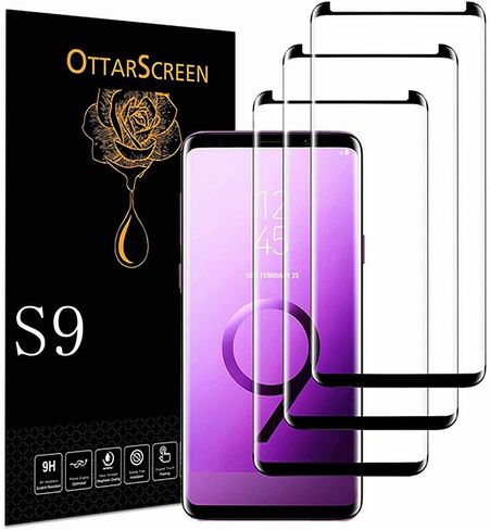 Galaxy S9 Plus Screen Protector, 3 Pack Galaxy S9 Plus Tempered Glass Screen Protector, Easy Installation, 9H Hardness Tempered Glass Screen Protector for Samsung Galaxy S9+ Plus 【3 Pack】 in Saudi Arabia