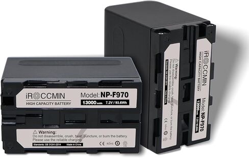 2-حزمة بطارية NP-F970 ، 13000 مللي أمبير لسوني NP-F930 NP-F950 NP-F960 NP-F550 NP-F530 NP-F330 NP-F570 كاميرات يدوية in Kuwait