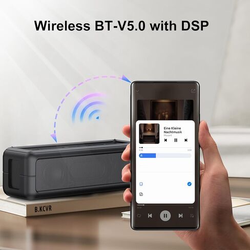 Raymate Bluetooth Speakers, HiFi Stereo Sound with DSP, 30W IPX7 Waterproof Speaker Wireless Bluetooth-V5.0, 1000mins Playtime, Portable Speaker for Home, Outdoor, Party in Saudi Arabia