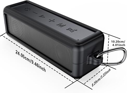 Raymate Bluetooth Speakers, HiFi Stereo Sound with DSP, 30W IPX7 Waterproof Speaker Wireless Bluetooth-V5.0, 1000mins Playtime, Portable Speaker for Home, Outdoor, Party in Saudi Arabia