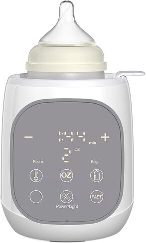 Fast Bottle Warmer 12-in-1 Water Bath Baby Bottle Warmer for Breastmilk and Formula with 24H Keep, Auto Shut-Off, Memory, Sterilize, Accurate Temp Control Baby Milk Warmers for All Bottles in Saudi Arabia