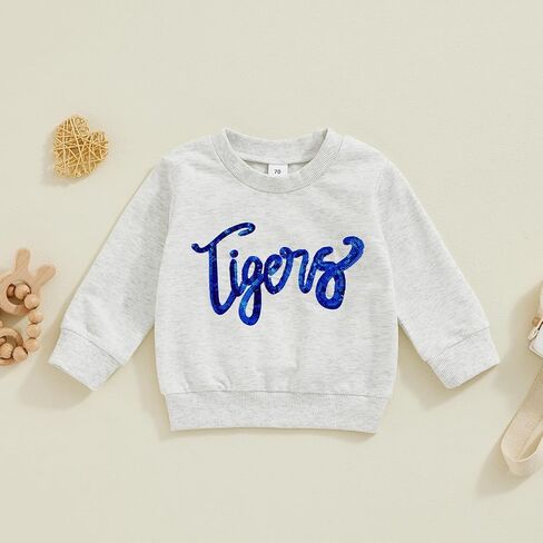 YINGISFITM Toddler Baby Girl Boy Sweatshirt Long Sleeve Shirt Crewneck Pullover Sweater Fall Winter Clothes Outfit in Kuwait