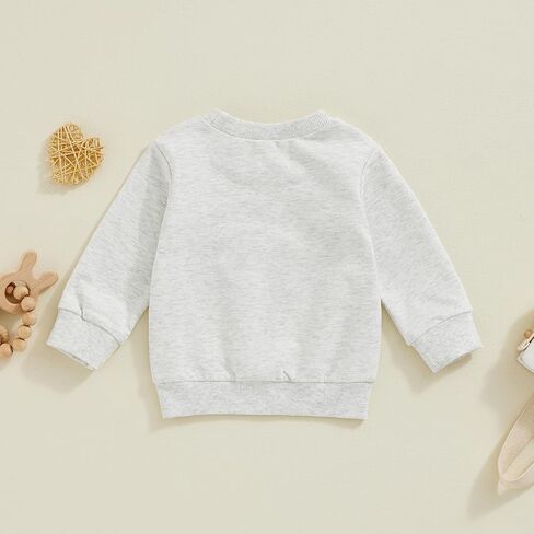 YINGISFITM Toddler Baby Girl Boy Sweatshirt Long Sleeve Shirt Crewneck Pullover Sweater Fall Winter Clothes Outfit in Kuwait