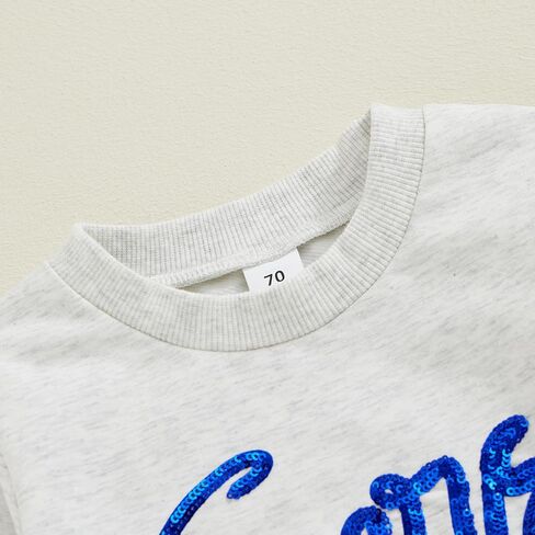 YINGISFITM Toddler Baby Girl Boy Sweatshirt Long Sleeve Shirt Crewneck Pullover Sweater Fall Winter Clothes Outfit in Kuwait