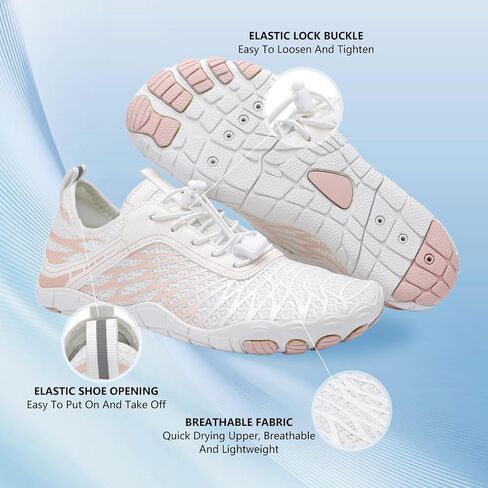 أحذية Hike Footwear حافية القدمين - أحذية مائية بمقدمة واسعة للنساء والرجال للسباحة والجري - أحذية رياضية قابلة للتنفس وغير قابلة للانزلاق in Saudi Arabia