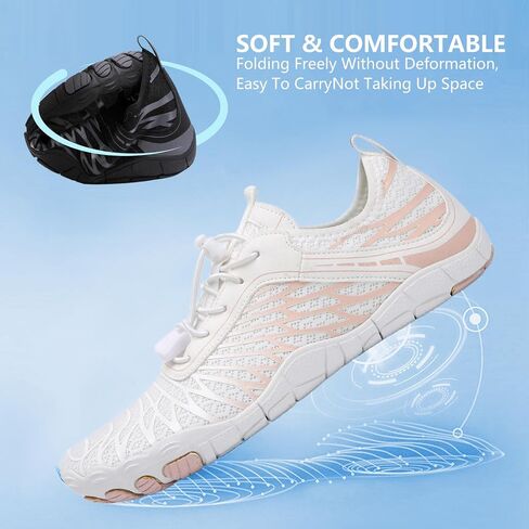 أحذية Hike Footwear حافية القدمين - أحذية مائية بمقدمة واسعة للنساء والرجال للسباحة والجري - أحذية رياضية قابلة للتنفس وغير قابلة للانزلاق in Saudi Arabia
