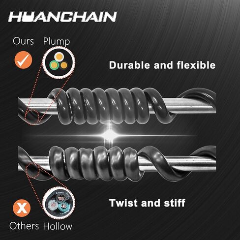 HUANCHAIN 3 FT Power Cord 3 Prong, 18/3 C13 PC Power Cable for Comeputer, Monitor, TVs, Projectors, Desktops, Speakers, NEMA 5-15P to C13 10A 125V 1250W 18AWG, White ETL Listed in Saudi Arabia