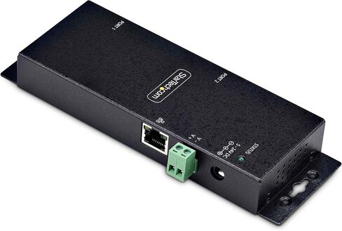 StarTech.com 4-Port Serial to Ethernet Adapter, IP Serial Device Server for Remote RS232 Devices, Wall/DIN Rail, LAN to DB9 in Kuwait
