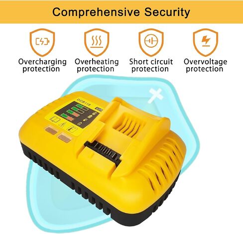 DCB118 for Dewalt Battery Charger, Replace for Dewalt Fast Charger 20V 60V MAX Battery DCB606 DCB609 DCB612 DCB615 DCB200 DCB201 DCB203 DCB204 DCB205 DCB206 DCB208 DCB230 DCB240 (Charger Only) in Saudi Arabia
