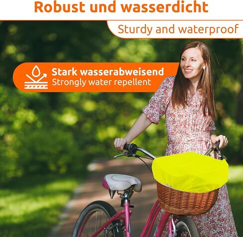 ECENCE x سلة دراجة للحماية من المطر، غطاء للحماية من المطر، غطاء مقاوم للماء لسلة الدراجة، غطاء للحماية من المطر لسلال الدراجات in Kuwait