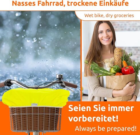 ECENCE x سلة دراجة للحماية من المطر، غطاء للحماية من المطر، غطاء مقاوم للماء لسلة الدراجة، غطاء للحماية من المطر لسلال الدراجات in Kuwait