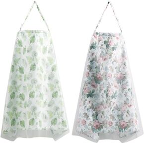 Eforcase 2PCS Nursing Covers for Breastfeeding Cover Breast Feeding Cover Scarf, Soft Breathable Cover Light Car-seat Canopy mom Baby Essentials Nursing Towel