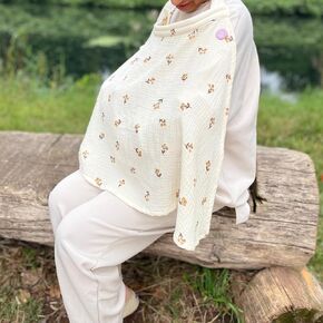 Nursing Cover for Breastfeeding, Newborn Essentials, Breathable Nursing Cover, Breastfeeding Essentials for Moms, Baby Registry Items & Postpartum Gifts, Privacy Nursing Covers