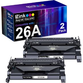 E-Z Ink (TM) Compatible Toner Cartridge Replacement for HP 26A CF226A 26X CF226X to use with M426fdw Laserjet M402dn Laserjet M402n Pro MFP M426fdn M402dw M426dw M402d Printer (2 Black)