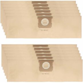6 Pack DXVA25-4040 Dust Filter Bags 4 Gallon Replacement for DEWALT DXV04T 4 Gallon Wet/Dry Vacuum