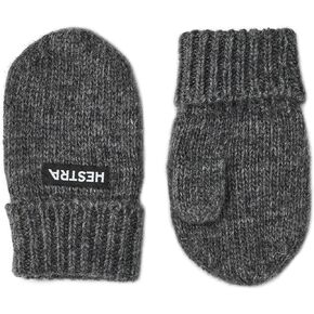 Hestra Pancho Baby MItt (Child 0-4yrs) I Kids Cashmere Wool Mitten for Winter Weather