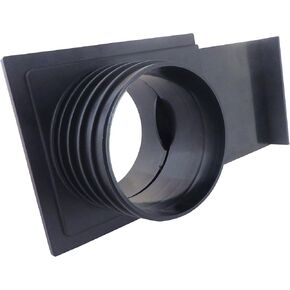 4 Inch ABS Plastic Blast Gate with One Threaded End and One Quick Disconnect End for Dust Collection Systems 73459