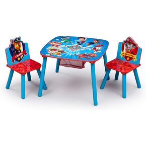 Delta Children Bluey Kids Table and Chair Set with Storage (2 Chairs Included) - Greenguard Gold Certified - Ideal for Arts & Crafts, Snack Time, Homeschooling, Homework & More, Blue