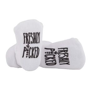 Stephan Baby Non-Skid Silly Socks with Cute Sayings, Peek-a-Boo, Fits 3-12 Months