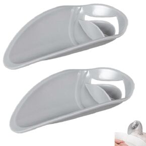 2 Pcs Faucet Extender for Toddlers, Sink Extender for Toddlers Hand Washing, Bathroom Sink Spout Wash Helper for Bathroom Safety Sink Extender Faucet Extension for Bathroom Sink Kitchen, Grey