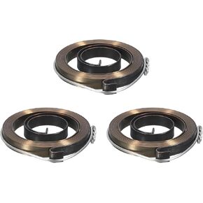 uxcell Drill Press Spring Drill Press Quill Feed Return Coil Spring Assembly Spring Steel Chemical Blackening Finish 980mm Expand Long 42 x 6 x 0.65mm 3 Pcs