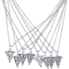 مجموعة إكسسوارات LUX ACCESSORIES BFF Best Friends Forever Pizza Pie Slice (8 قطع)