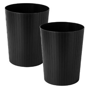 Soddeph 3 Pack 2.5 Gallon Trash Can,Plastic Wastebasket Garbage Trash Bin,Waste Trash Bin,Round Container Bin for Office,Home,Bathroom,Kitchen (White, 3 Pack)
