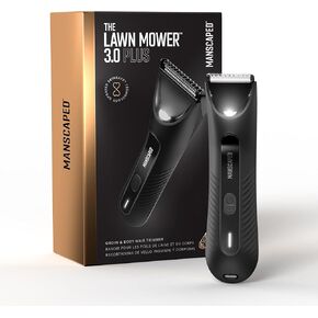 MANSCAPED® Electric Groin Hair Trimmer, The Lawn Mower™ 3.0, Replaceable Ceramic Blade Heads, Waterproof Wet / Dry Clippers, Standing Recharge Dock, Ultimate Male Hygiene Razor