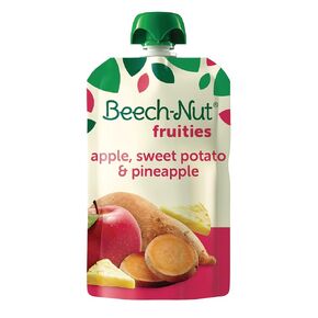 Beech-Nut Fruities Stage 2 Baby Food, Apple Sweet Potato & Pineapple, 3.5 oz Pouch