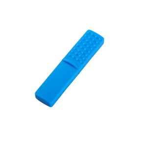 Chewy Oral Tubes Tough Bar for Kids with ADHD, Autism, Biting Needs,Sensory Chew Toy,Oral Motor Chewy Teether Made from Food Grade Silicone Safety for People with Aggressive Biting Habits (5 pcs blue)